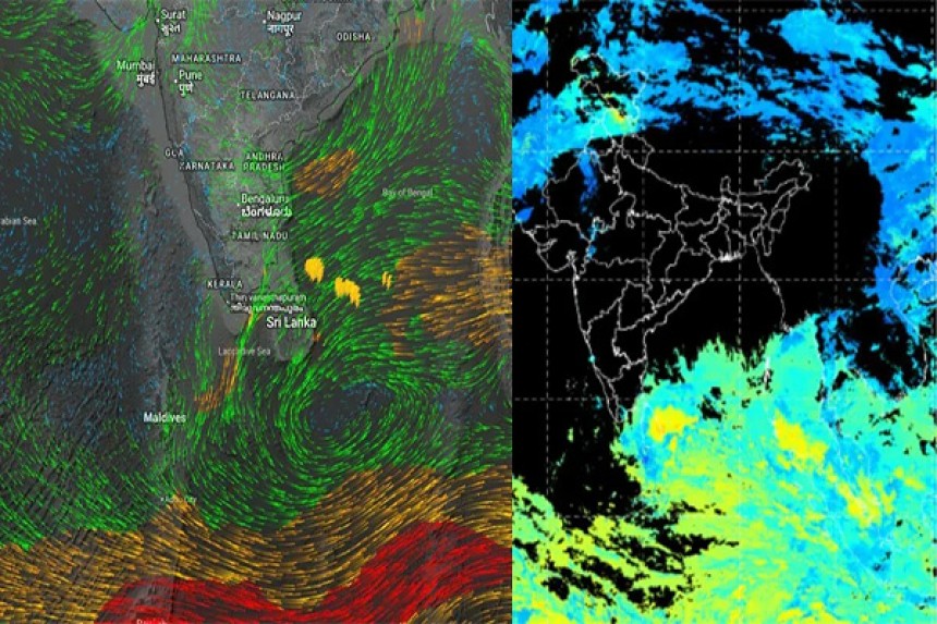 श्रीलंका की ओर बढ़ा बंगाल की खाड़ी का 'निम्न दबाव क्षेत्र', चेन्नई में बारिश के आसार